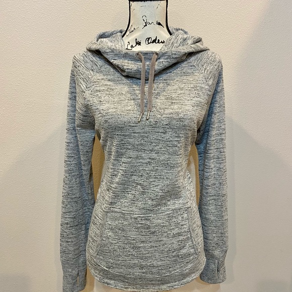 Athleta Cowl Neck Hoodie Sweatshirt Yoga Pullover Top Shirt Sweater Thumbholes - Picture 4 of 9